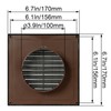 ECOPRO VENT Black 4'' Inch Ventilation Grille - Inside/Outside use