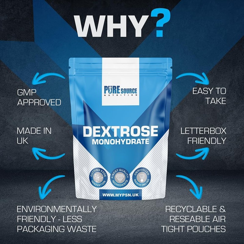 Pure Source Nutrion Pure Dextrose 250g Powder