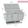 Frjjthchy Bedside Caddy Bedside Organizer,Bed Caddy with 11 Pockets and