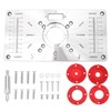 Micro Traders Router Table Insert Plate Compatible with Routers Aluminum