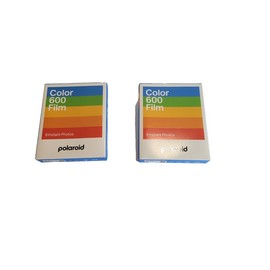 Polaroid PACK OF 2 Polaroid Color Film for 600 8 COLOR INSTANT PHOTOS - White Frame