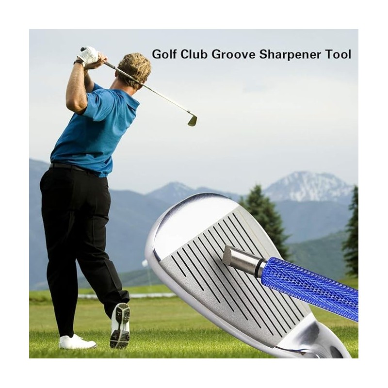 Golf Club Groove Sharpener for Wedge Maintenance – Manual Metal