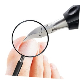 FRCOLOR 1pc Toenail Nipper Ergonomic Thick Toe Nail Clippers Precision Curved Nail Clipper for Easy Pedicure Durable Non Slip Handle and Dead Skin Removal