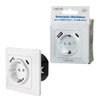 LogiLink PA0253 Flush-Mounted Socket, Protective Contact (1x CEE 7/3), 1x