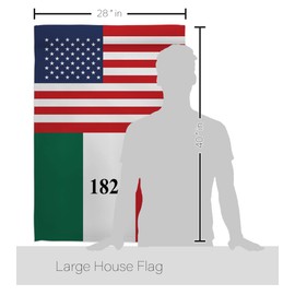 Americana Home & Garden US Alamo House Flag Set Americana Historic July Memorial Veteran Independence United State American Decoration Banner Small Garden Yard Gift Double-Sided, Made in USA