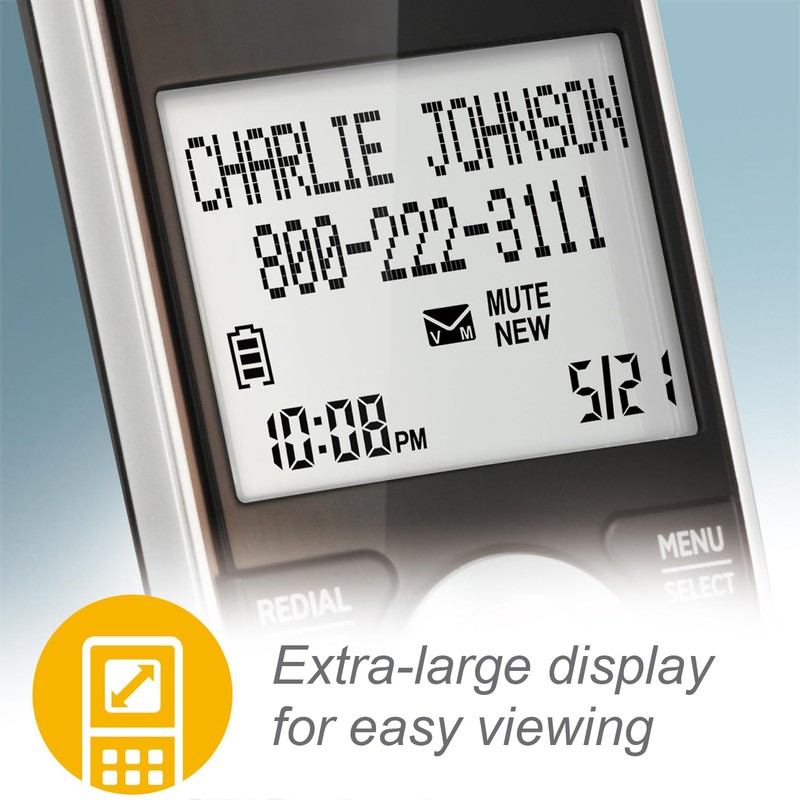 AT&T CL83407 DECT 6.0 4-Handset Cordless Phone for Home with