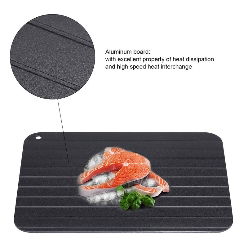 Fast Defrosting Tray Metal Aluminum Fast Thawing Tray Plate Home
