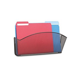SAF5653BL - Safco Onyx Mesh Legal Size Wall Pocket