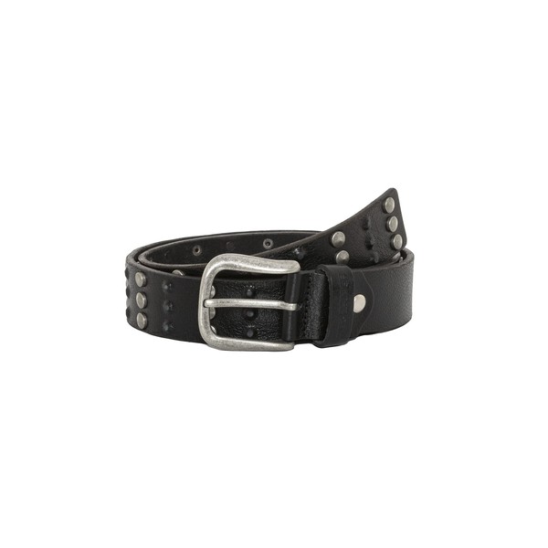 Redbridge Men's Genuine Leather Belt with Rivets, black