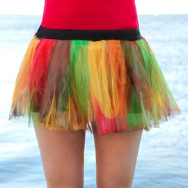 Gone For a Run Runners Printed Tutu Lightweight | Thanksgiving Turkey Trot Feathers | One Size Fits Most