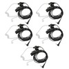 2.5mm Acoustic Tube Earpiece Single Pin PTT Button Walkie Talkie