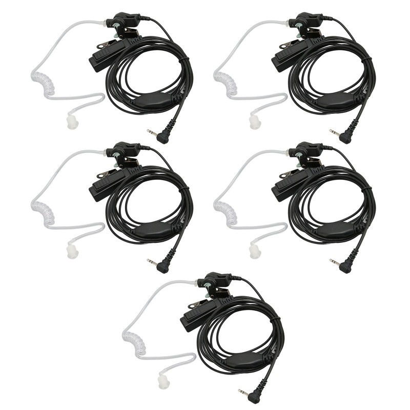 2.5mm Acoustic Tube Earpiece Single Pin PTT Button Walkie Talkie