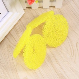 OUNONA 12PCS Shower Sink Filter Hair Catcher Hair Stopper for Kitchen Bathroom - Big Size Pop Up Drain (Yellow)