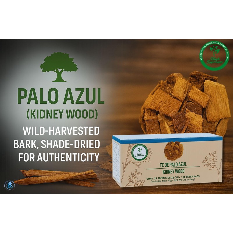 Palo Azul Herbal Tea – 25 Tea Bags –Kidneywood (Blue