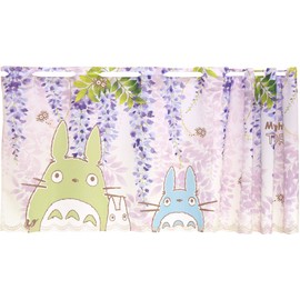 My Neighbor Totoro Cafe Curtain Tapestry Width 47.2 x Length 18.5 inches (120 x 47 cm) Wisteria Totoro 11285