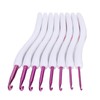 8pcs Crochet Hooks Curved Soft Handle Comfortable Portable Knitting Tool