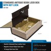 Barska Antique Book Lock Box with Key Lock
