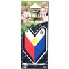 Treefrog Hanging Air Freshener Wakaba Badge Philippine Flag Single Pack
