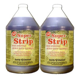 Super Strip Commercial Floor Wax Stripper with Ammonia-2 Gallon case