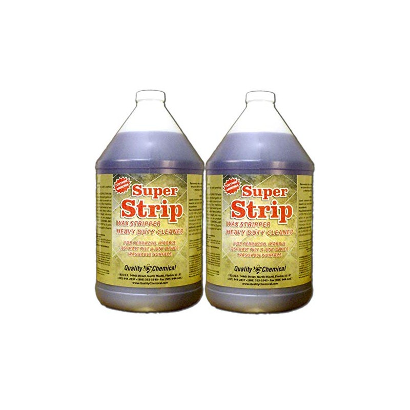 Super Strip Commercial Floor Wax Stripper with Ammonia-2 Gallon case