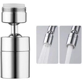 Aireador de Grifo Grifo Giratorio de 360 Grados Aireador en Grifo de Cocina Boquilla de Ahorro de Agua Rociador Lavabo de baño de ángulo Grande Doble función Alargar el Extensor