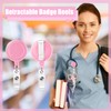 2 Pcs Nursing Scissors with 2 Pcs Retractable Badge Reels