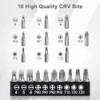 10-In-1 Angled Ratchet Screwdriver Set，90 Degree Right Angle, Angled and