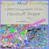Unique Nail Creations HANDCUFF Shape Glitter~Solven