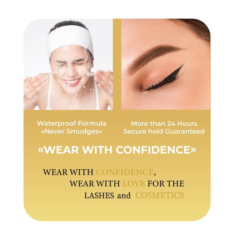 Knot Free Cluster Lashes Kit With Everlasting Eyelash Glue and