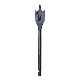 Disston 13/16" Threaded Spade Bit 10X Faster Than Standard Spade bit, 6" Long, E0102684