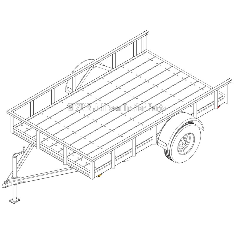 6′ x 10′ Utility Trailer Plans – 3,500 lb Capacity