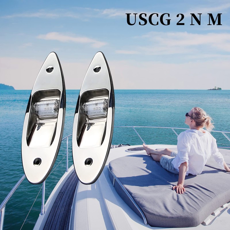 Besramtic Marine Navigation Lights Red and Green Bow Light LED