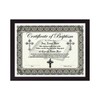 Certificate of Baptism - Custom with Any Name - Frame