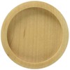 Bidoor PW-08 Wooden Maple Round, Clear, Large Size, Pack of