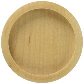 Bidoor PW-08 Wooden Maple Round, Clear, Large Size, Pack of 2