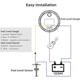 ZHSYMX ZHSYMX Fuel Sending Unit Boat Fuel Water Level Sensor 240-33ohms 4" (100mm) Stainless Steel Gas Sensor for Boat Car Truck Vehicle