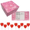 The Dreidel Company Valentines Day Lollipops Red Double Heart Shaped
