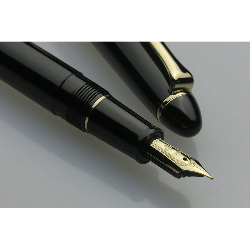 Sailor Fountain Pen, Proffit Casual Fountain Pen, Gold Trim, Black,