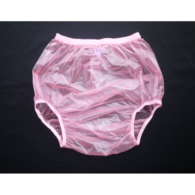 Haian Adult Incontinence Pull-on Plastic Pants 3 Pack (3X-Large, Transparent