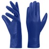 Harssidanzar Leather Gloves Women, Winter Warm Fleece Lining Touchscreen Vintage