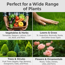 𝐁𝐄𝐒𝐓𝐒𝐄𝐋𝐋𝐄𝐑 10-10-10 Plant Fertilizer Slow Release | 10 10 10 All Purpose Fertilizer for Fruit Trees, Evergreens, Vegetables, Arborvitae, Fig Trees, Shrubs, Pines, Oaks, Flowers [3 Quarts]