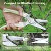 4PACK Pruning Shears, Stainless Steel Garden Shears, Sharp Handhled Gardening