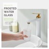 Bathroom Rinsing Cup, Angle Simple Frosted Glass Tumbler Cup, Toothbrush