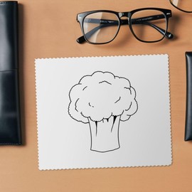 2 x 'Broccoli' Microfibre Lens/Glasses Cleaning Cloths (LC00032071)