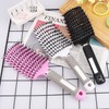 Boar Bristle Hair Brush, 3 Pcs Curly Hair Brush Wet