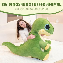Jrystar 31" Large Dinosaur Stuffed Animals for Boys, Soft Jumbo T-rex Plush Toys, Big Stuffed Dinosaur, Giant Dino Plush Toys, Gifts for Kids, Girls, Adults on Birthday Children's Day Christmas