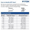 FITOK 316 SS Pipe Fitting Adapter 1/8" Female NPT ×