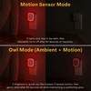 YUNLEX 2 Pack Plug in Red Sleep Night Light with