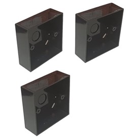 Black Electrical Surface Pattress Box (1 GANG 3 PACK)