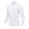 Maavoki Men's Long-Sleeved Shirts Turtleneck Regular Fit Turtleneck Pullover Basic